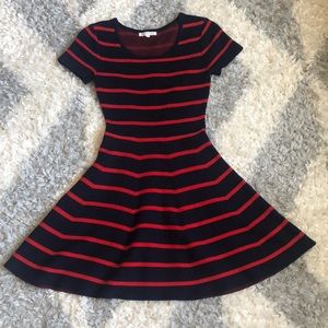 Womens red and blue dress
